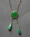 Art Deco Jade Pendant